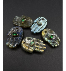 labradorite - pendentif main en pierre