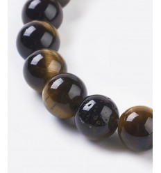 6mm - oeil de tigre - Chapelet pierre