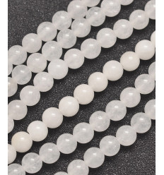 6mm - jade blanc - Chapelet pierre