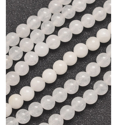 6mm - jade blanc - Chapelet pierre