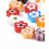 8mm - Chapelet perles fleurs en verre "Millefiori"