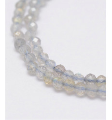 2mm - labradorite - Chapelet pierre