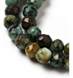 3mm - Chapelet pierre - turquoise africaine