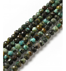 3mm - Chapelet pierre - turquoise africaine