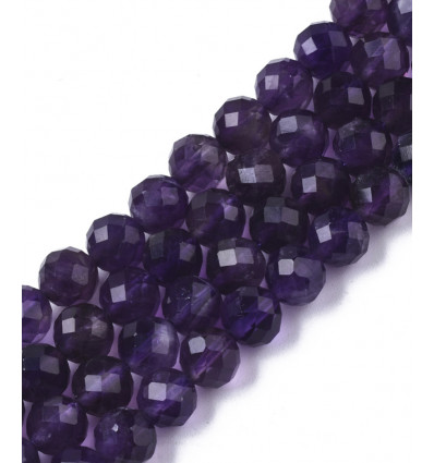 6mm - améthyste - Chapelet pierre