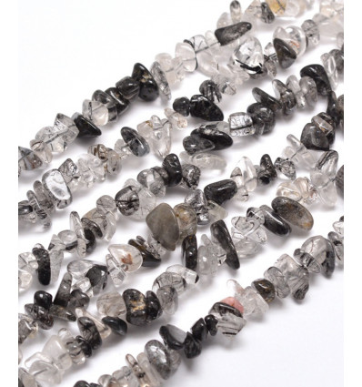 Quartz rutile - Chapelet pierre chips