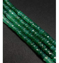 onyx vert - Chapelet de heishi à facettes