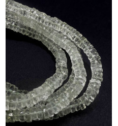 Améthyste verte - Chapelet de heishi à facettes