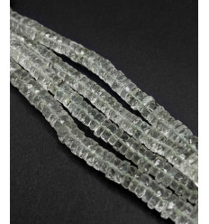 Améthyste verte - Chapelet de heishi à facettes