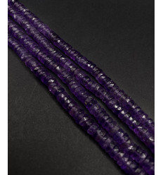 Améthyste - Chapelet de heishi à facettes