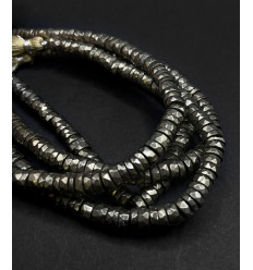 Pyrite - Chapelet de heishi à facettes