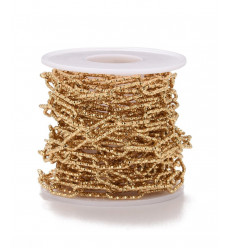 5m - Bobine chaine trombone sparkle inoxydable