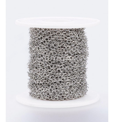 10m - Bobine chaine petits maillons ronds inoxydable