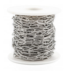 10m - Bobine Chaine trombone strillées inoxydable