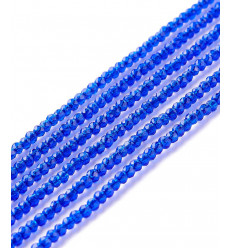 2mm - Chapelet perle en verre à facettes