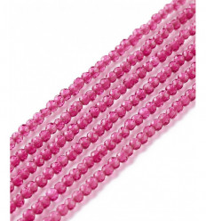 2mm - Chapelet perle en verre à facettes