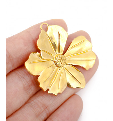 Fleur 3D - pendentif (1pc)