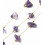 Chaine avec améthyste acier inoxydable (10cm)