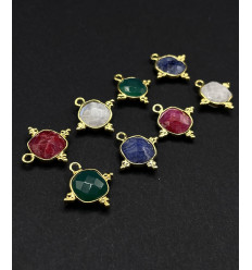 onyx vert - pendentif carré