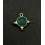 onyx vert - pendentif carré