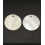 Pendentif médaille en nacre 25x25mm (1pc)