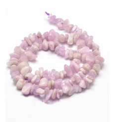 Kunzite - Chapelet pierre puce