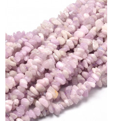 Kunzite - Chapelet pierre puce