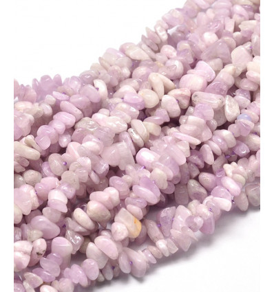 Kunzite - Chapelet pierre puce