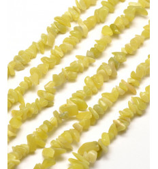 Jade citron - Chapelet pierre chips