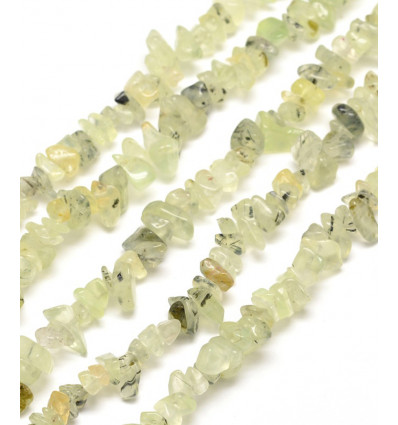 Préhnite - Chapelet pierre chips