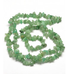 aventurine verte - Chapelet pierre chips