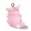 Pendentif petit cochon kawai en résine