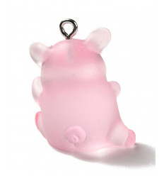 Pendentif petit cochon kawai en résine