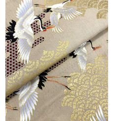 Tissu japonais - Grue