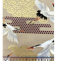 Tissu japonais - Grue