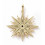 Pendentif grande étoile + zircons multicolores