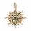 Pendentif grande étoile + zircons multicolores