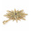 Pendentif grande étoile + zircons multicolores