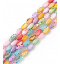 5mm - perle de nacre grain de riz - Chapelet