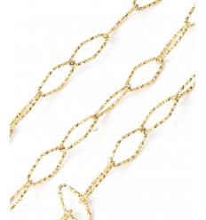 Chaine losange sparkle - acier inoxydable (10cm)