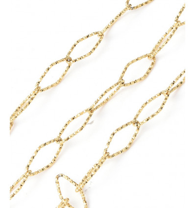 Chaine losange sparkle - acier inoxydable (10cm)