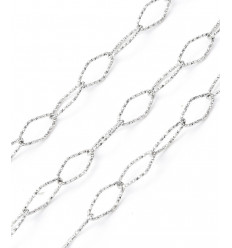 Chaine losange sparkle - acier inoxydable (10cm)