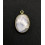 pierre de lune - pendentif serti oval en pierre