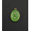 chrysoprase - pendentif serti oval en pierre