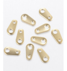 50pcs - languette pour fermoir acier inox.