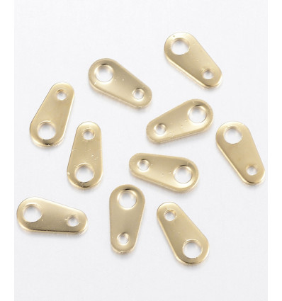 50pcs - languette pour fermoir acier inox.