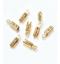 100pcs - Petit embout pour chaine en acier