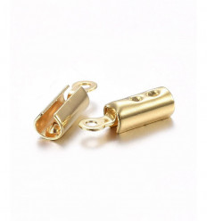 100pcs - Petit embout pour chaine en acier