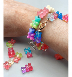 50pcs - Petit fermoir en T inoxydable