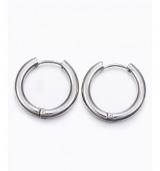 20pcs - Créole épaisse 20mm acier inoxydable épaisse